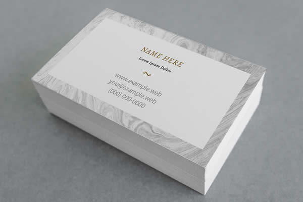 Marbled InDesign Business Card Template INDD