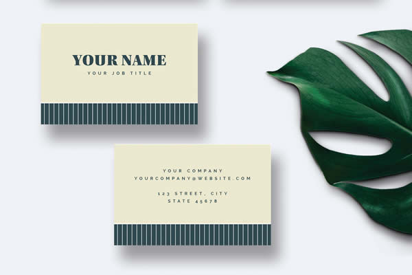 Clean & Simple InDesign Business Card Template INDD