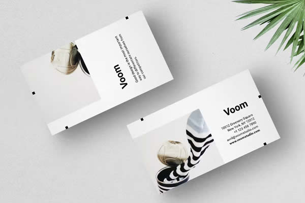 Voom InDesign Business Card Template INDD