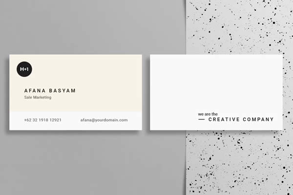 Clean InDesign Business Card Template INDD