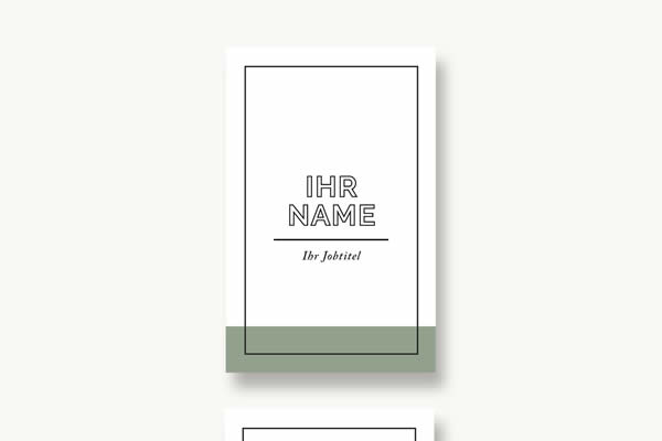 Clean Vertical InDesign Business Card Template INDD