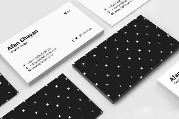 Modern Pattern InDesign Business Card Template INDD