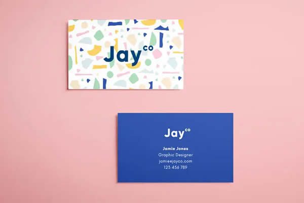 Simple & Colorful InDesign Business Card Template INDD