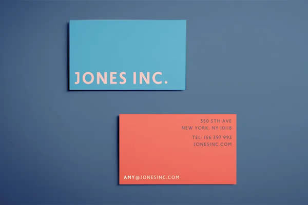 Bold & Colorful InDesign Business Card Template INDD