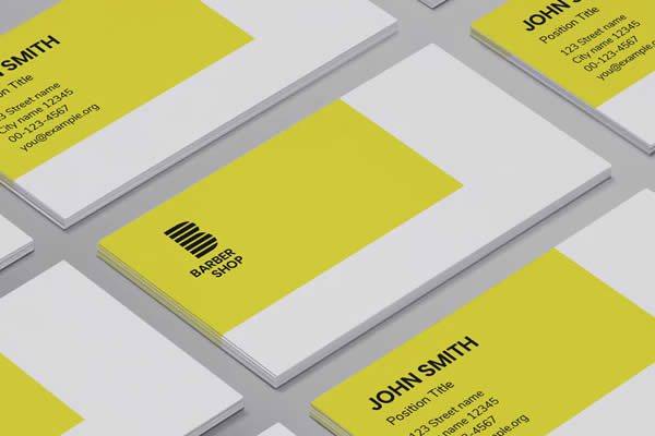 Barbershop InDesign Business Card Template INDD