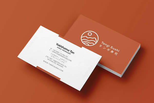 Food InDesign Business Card Template INDD