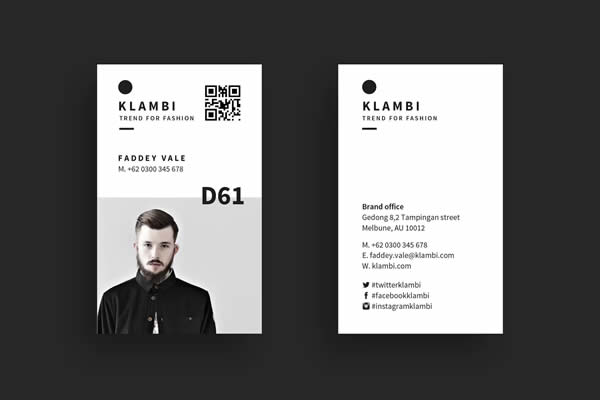 Klambi Elegant InDesign Business Card Template INDD