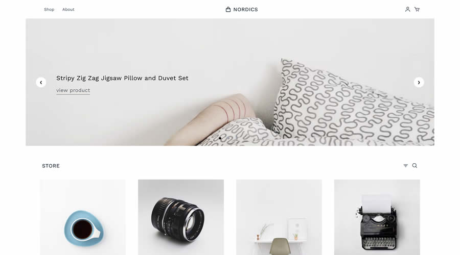 Nordic Store Template Tailwind CSS