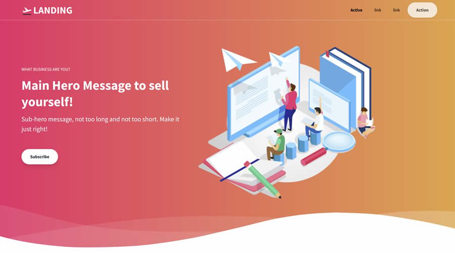 Landing Page Template Tailwind CSS
