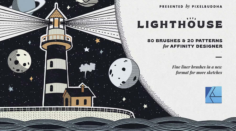 Lighthouse Liner Affinity Designer Free Brush Set