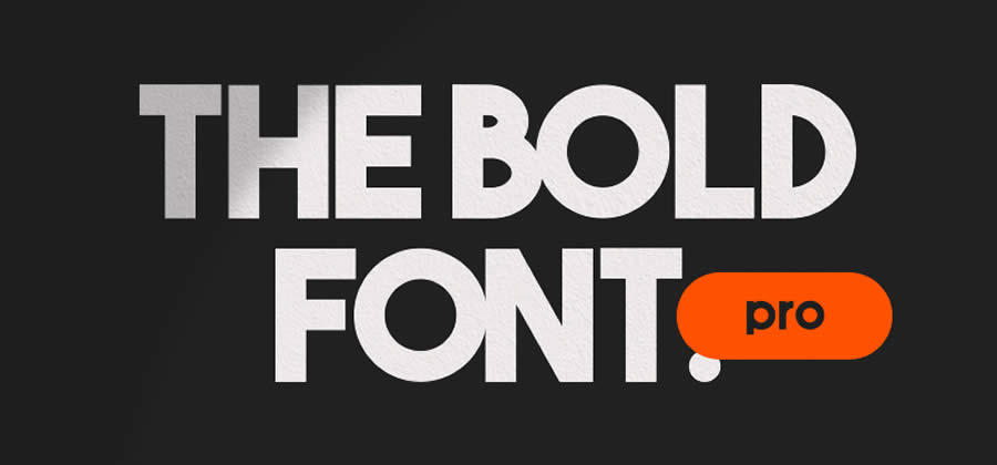 The Sans-Serif Free Heavy Bold Typeface Font Family