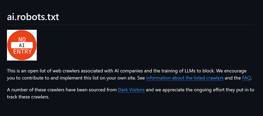 AI Robots TXT provides manual bot blocking tools.