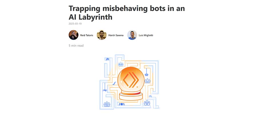 Cloudflare customers have access to the automated AI Labyrinth tool.