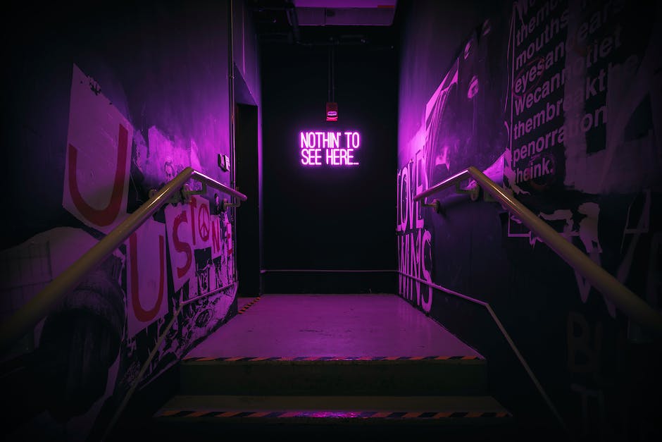 The future of AI in Graphic Design shown through neon-lit hallway art symbolizing modern creativity and digital transformation