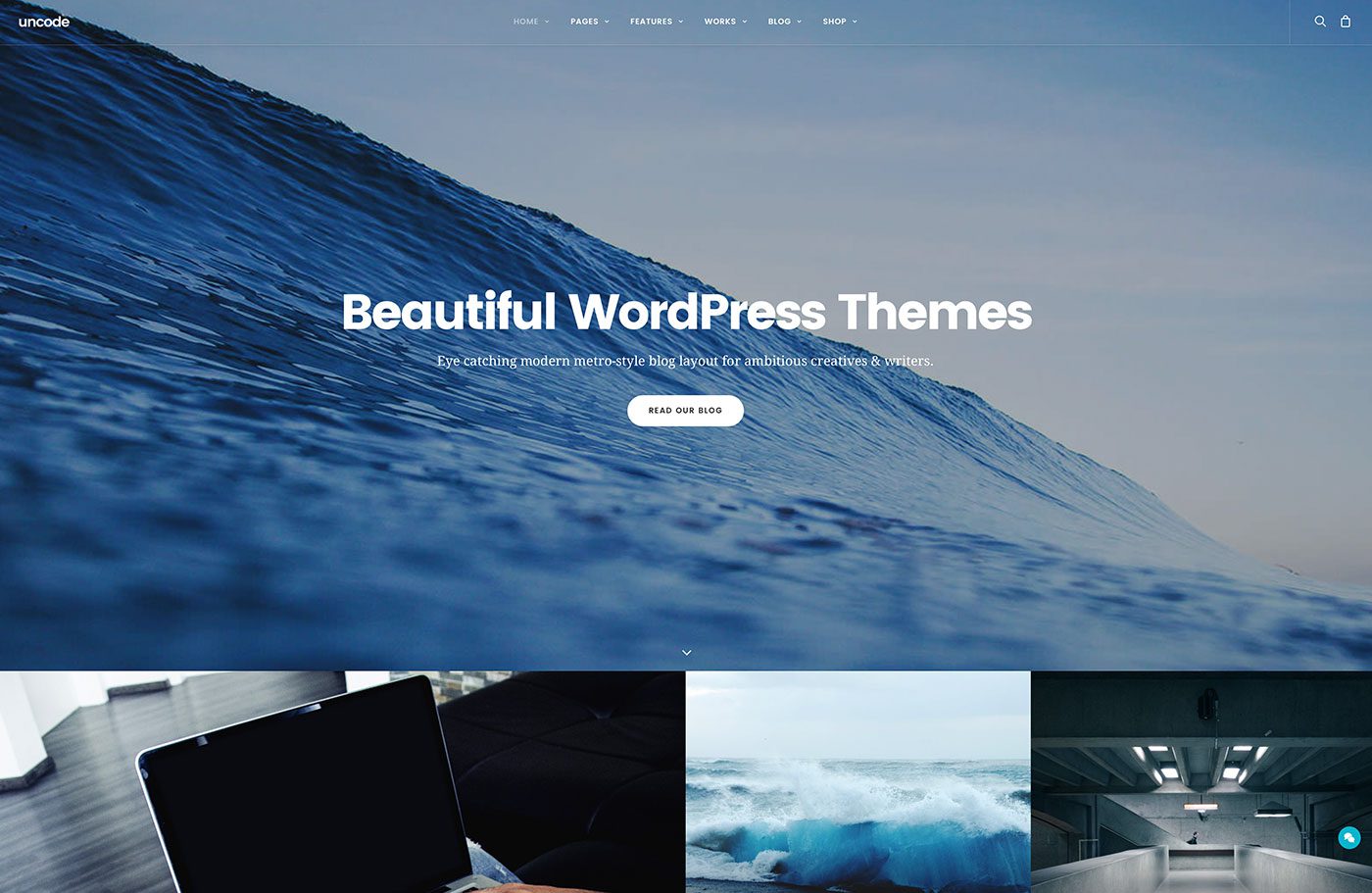Collection of top WordPress themes for 2025 showcasing logos and design snippets