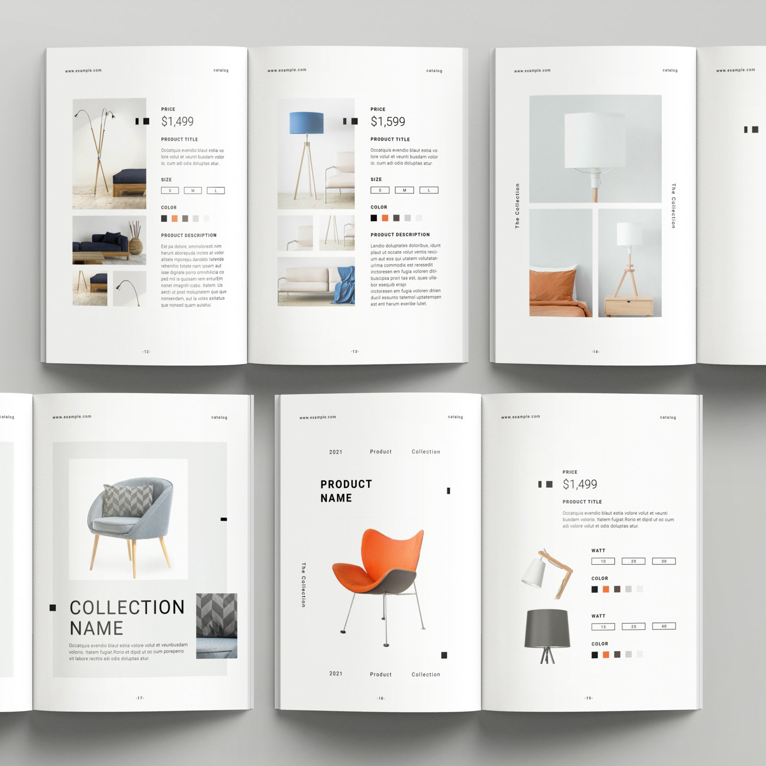 Modern graphic designer's workspace featuring InDesign templates for portfolio and lookbook presentation.