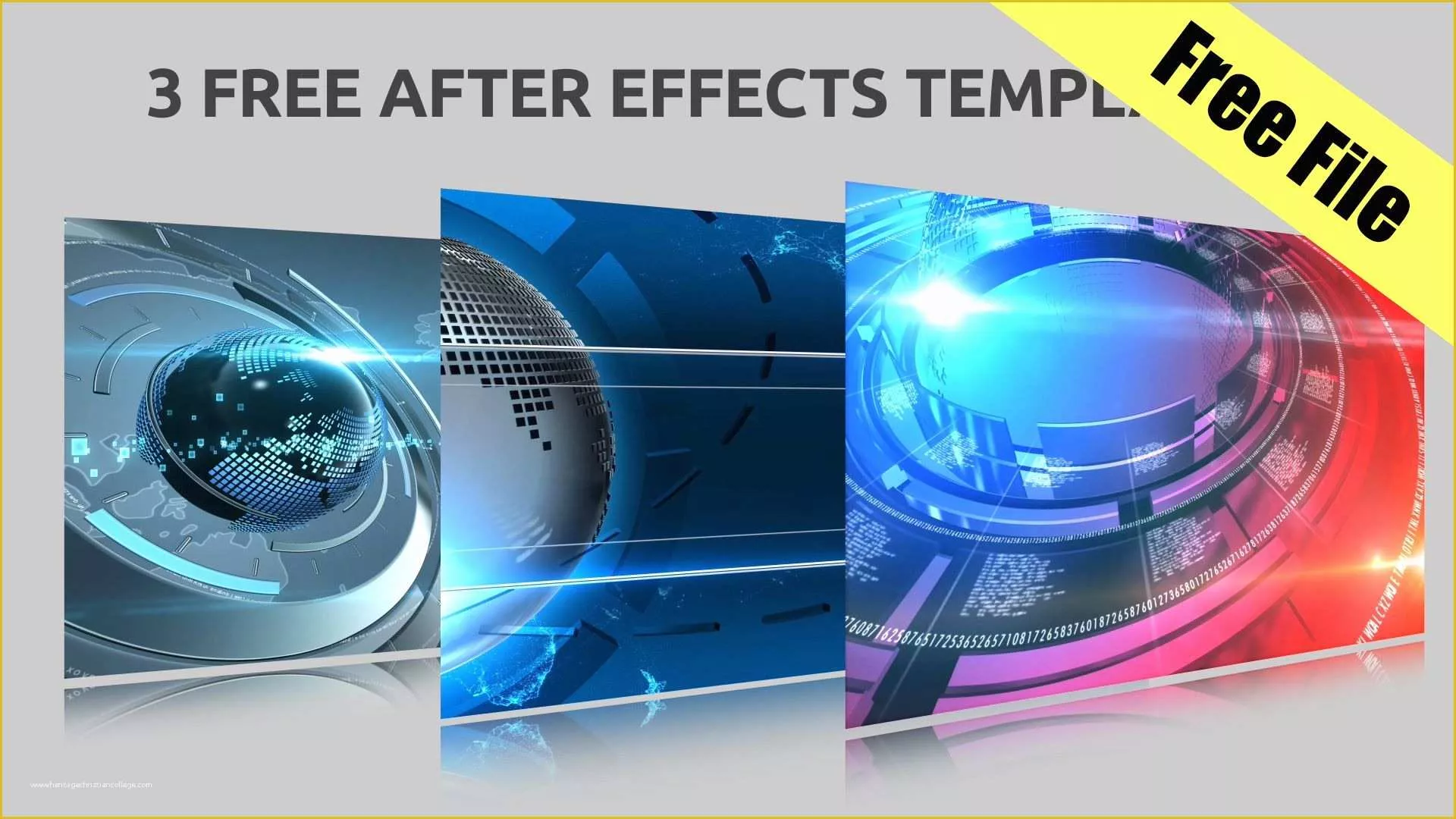 A creative collage of various After Effects slideshow and gallery templates showcasing different styles and designs.