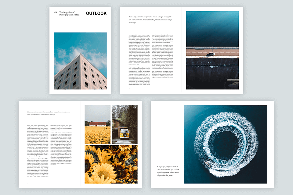 Modern product catalog layout in Adobe InDesign showcasing organized product displays and diverse styles.