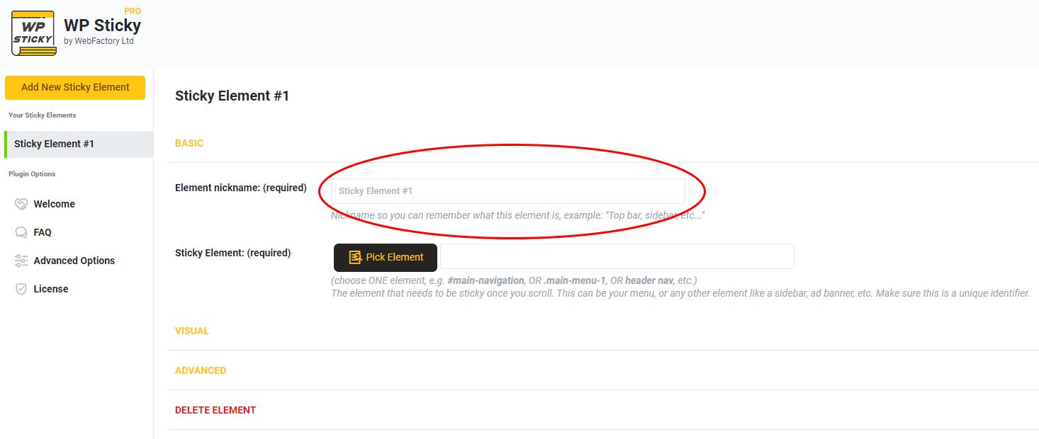 Illustration showing sticky elements in web design, featuring a modern layout with sticky navigation and an example of a user scrolling on a device.