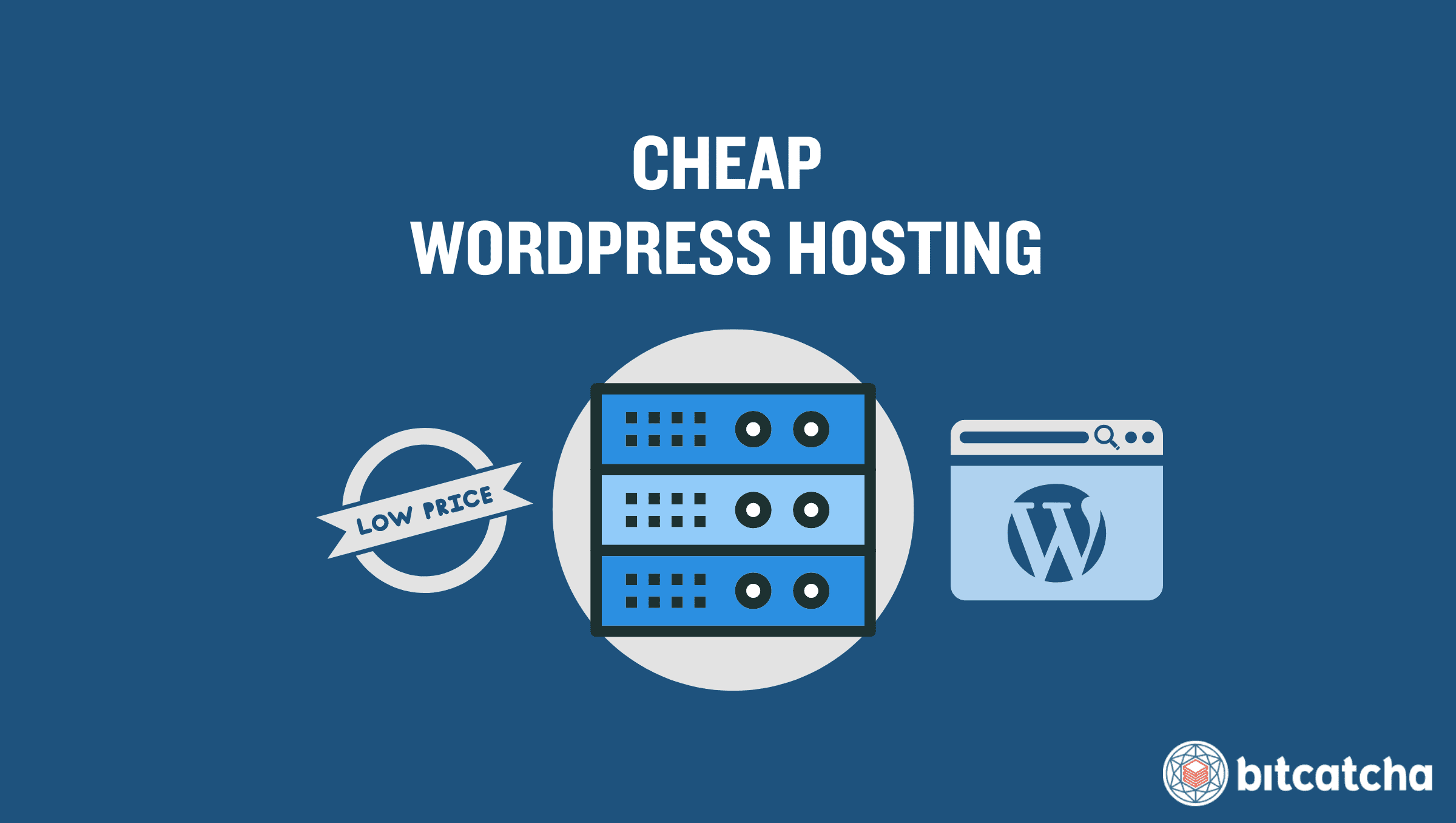 Graphic comparing the 10 best cheap WordPress hosting packages for 2025, featuring ratings and key features.
