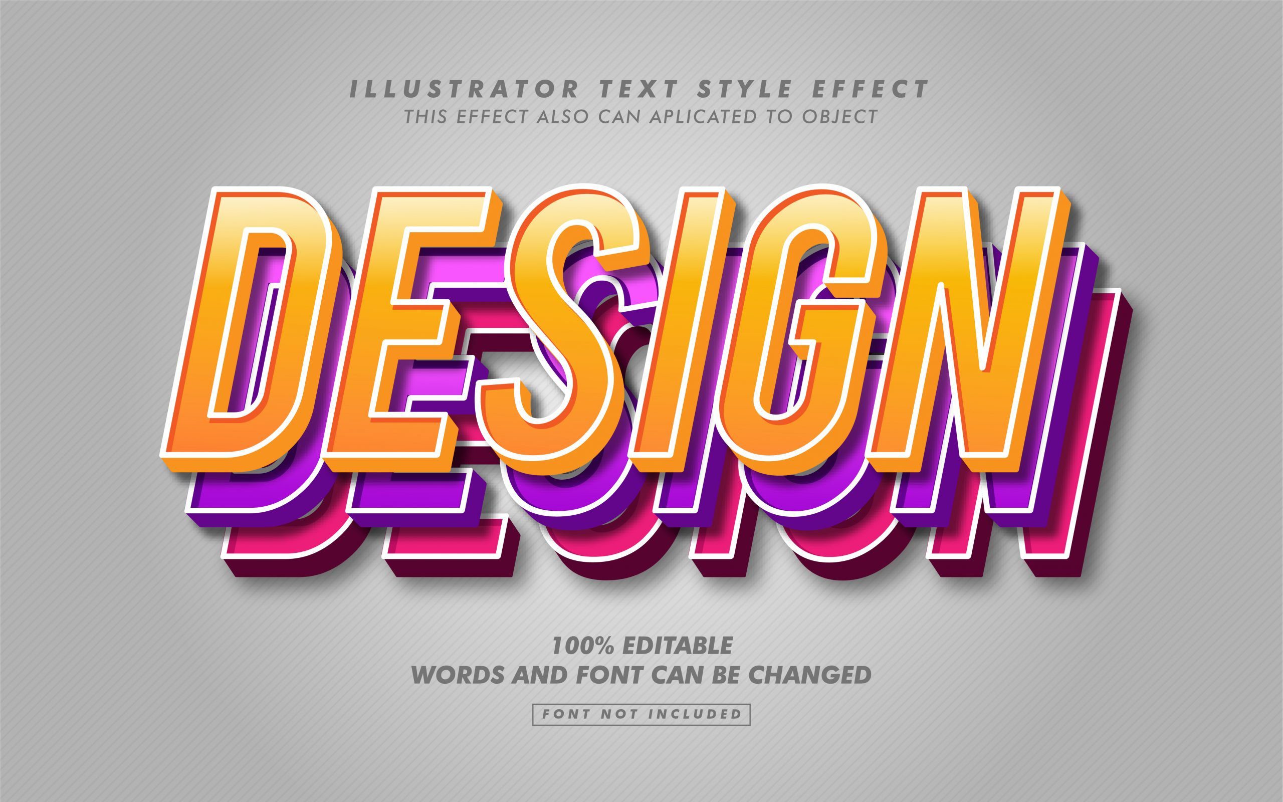 A colorful digital illustration of 3D layered text with the words 'Lorem ipsum', showcasing depth and perspective in modern typography.