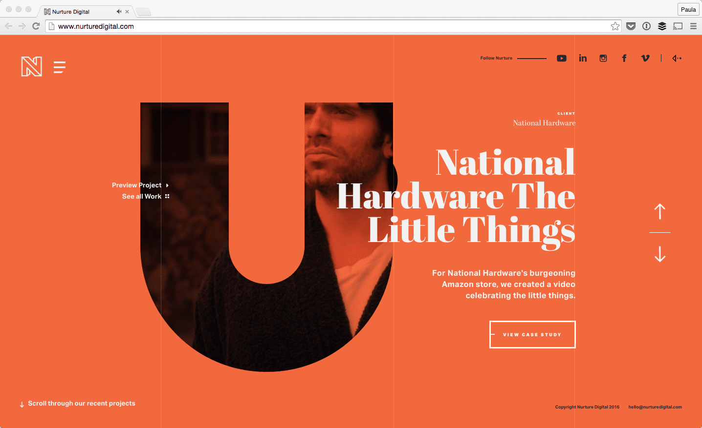 A modern web design layout showcasing effective typography with a combination of serif and sans-serif fonts, demonstrating readability, accessibility, and mobile optimization.