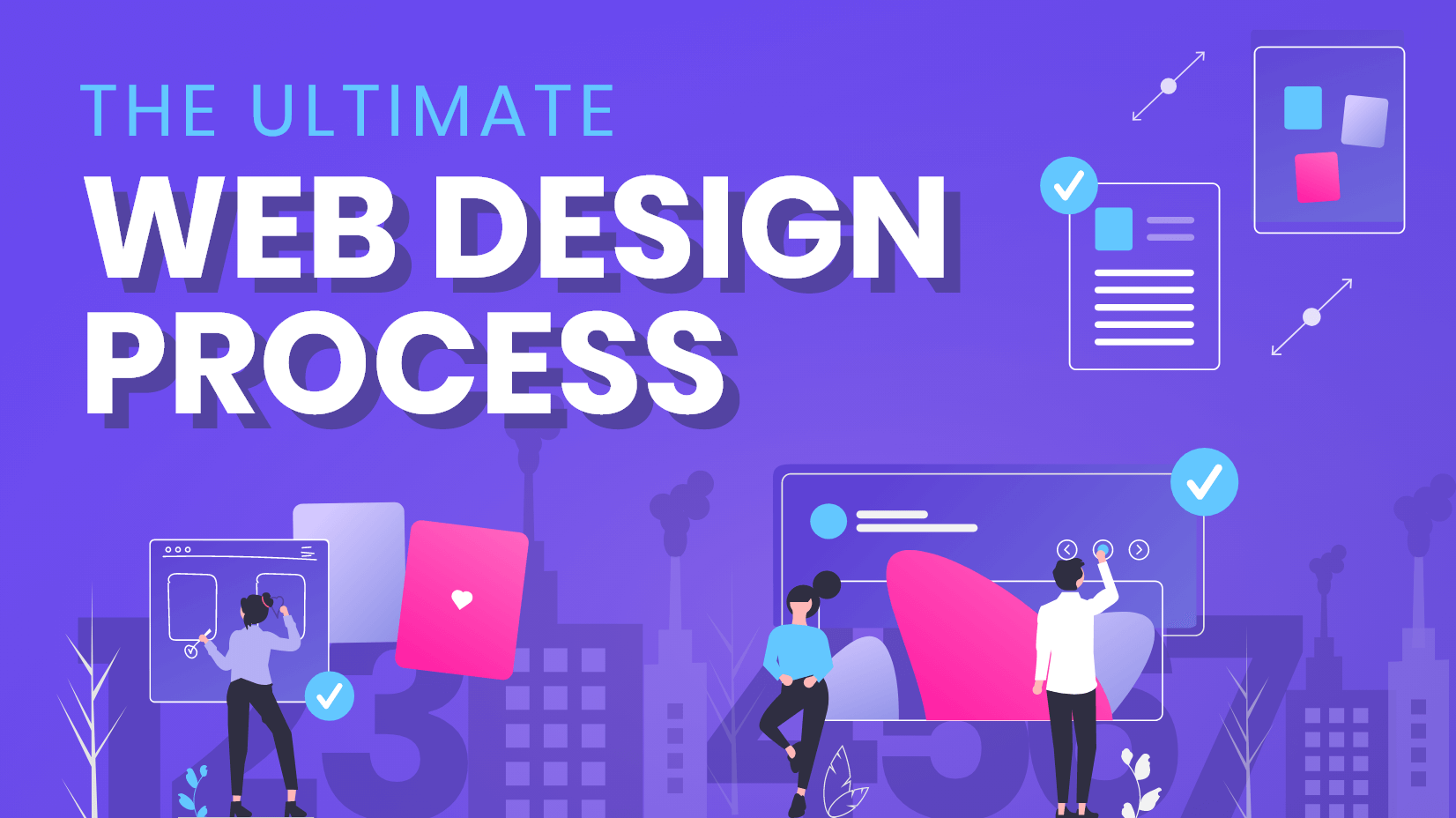 An inspirational modern workspace showcasing user-friendly web design concepts with laptops and mobile devices.