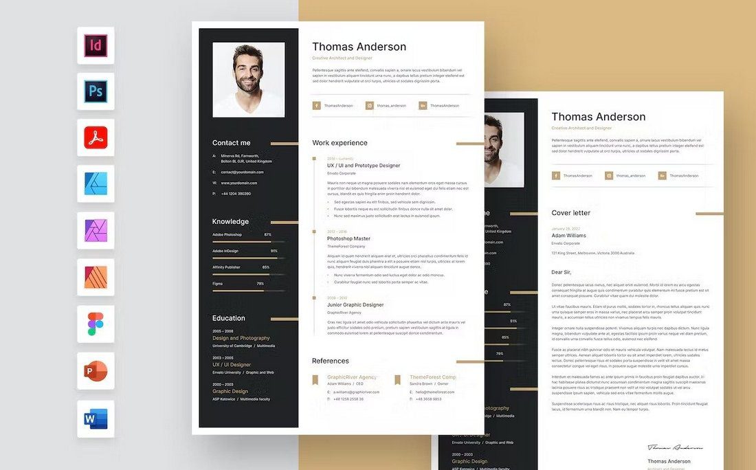 Modern and professional Figma resume template design suitable for designers, featuring a clean layout and vibrant colors.