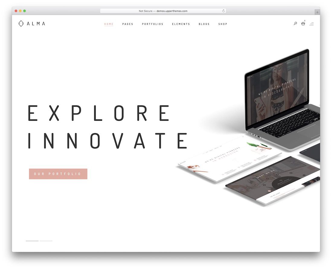 Example of minimalist web design with clean layout, ample whitespace, and limited color palette emphasizing user experience.