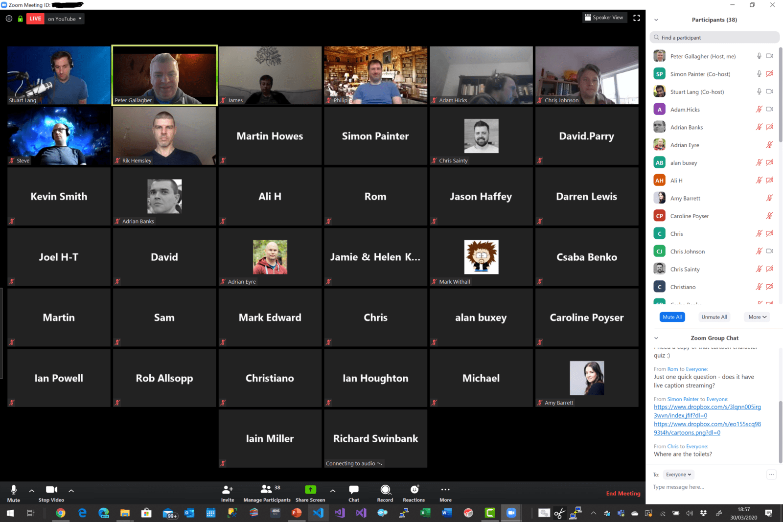 Illustration of a lively Zoom meeting with web developers discussing coding technologies like Sass and CSS.