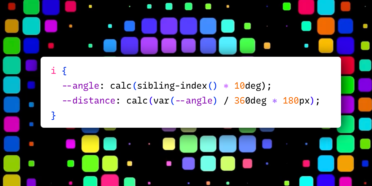 A vibrant digital art representation of CSS typed arithmetic showcasing a dynamic spiral of icons and abstract data types in a futuristic style.