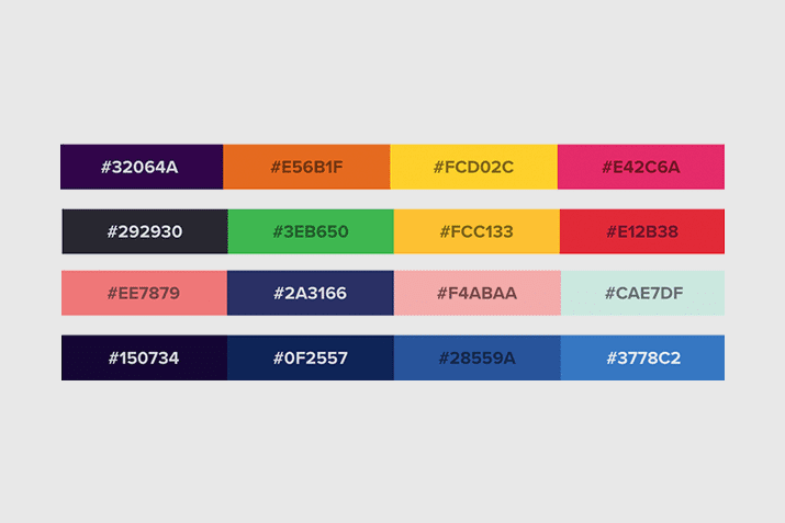An illustration showing the significance of color schemes in web design with a laptop display featuring vibrant colors and design elements.
