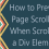 Prevent Page Scrolling When a Dialog is Open