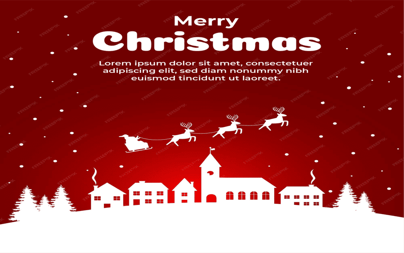 A showcase of vibrant and modern Christmas templates designed for digital mediums, featuring cards, invitations, and holiday-themed designs.