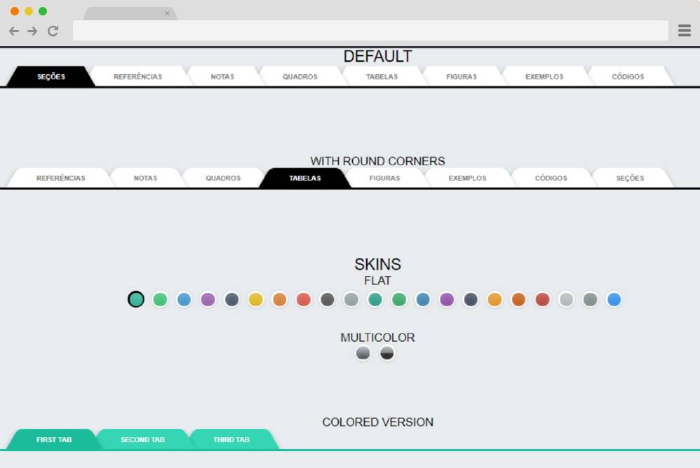 A screenshot of a modern tab interface built using CSS Grid, featuring accessible design and clean styling.