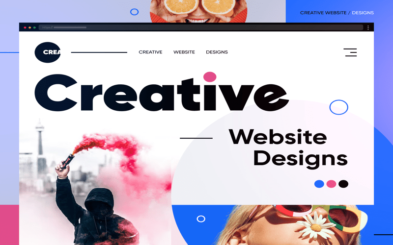 A modern web design layout showcasing features that enhance user engagement, including responsive design for different devices, intuitive navigation, and vibrant call-to-action buttons.