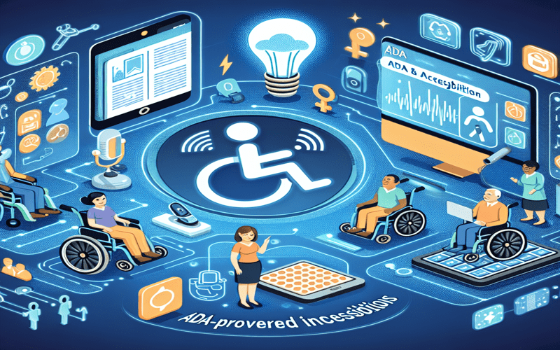 Illustration of a digital interface showing a modal dialog box with focus behavior features, emphasizing accessibility in web design.