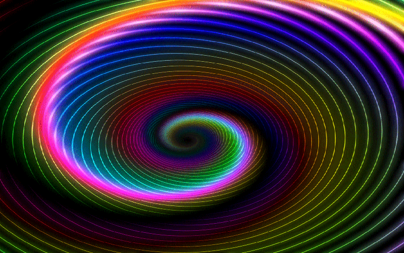 A desktop setup showing colorful CSS code on a screen with swirling text characters in a vortex animation.
