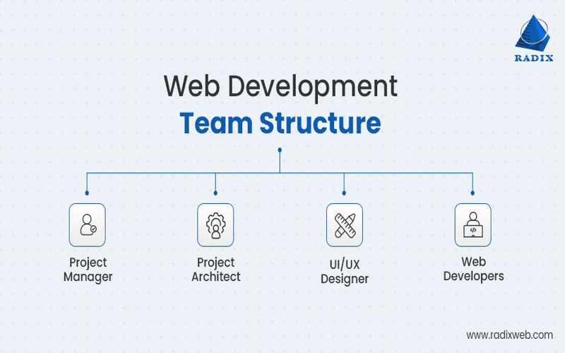A vibrant and modern WordPress agency office with team collaboration on web projects.