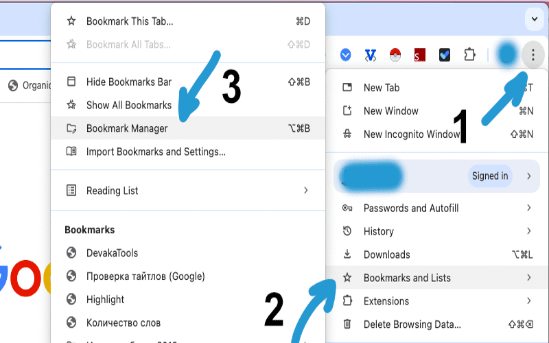 Illustrative guide to bookmarklets in web browsers, showcasing bookmark toolbar and JavaScript code.