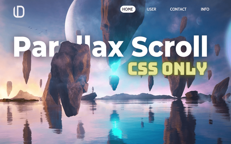 Innovative website design showcasing various CSS and JavaScript scroll effects for enhanced user experience.