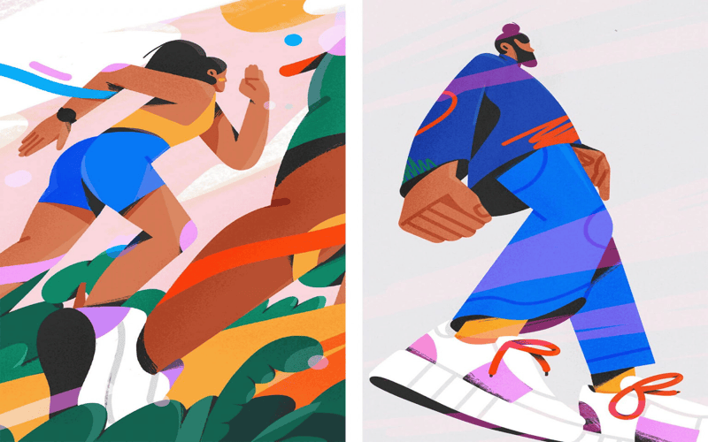 Dynamic collection of sports fonts displayed in an energetic setting with athletes and vibrant colors.