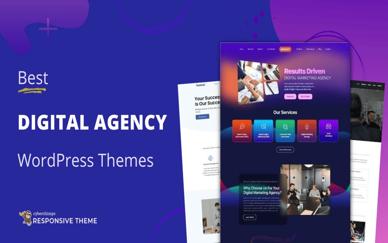 A modern workspace illustrating efficiency in a WordPress agency with organized design tools and dual monitors.