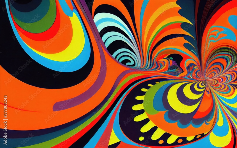 A digital collage illustrating modern CSS web design techniques with vibrant colors and abstract motion elements.