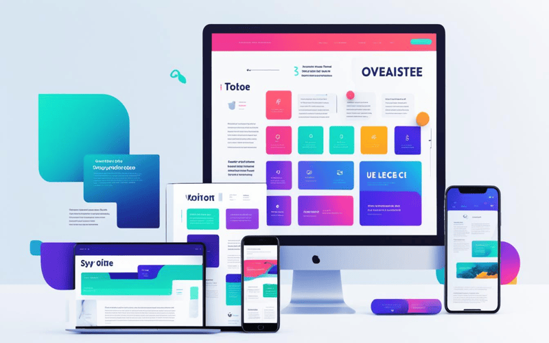A visual representation comparing web design and user experience, featuring a split layout showing aesthetics and usability in a harmonious design.
