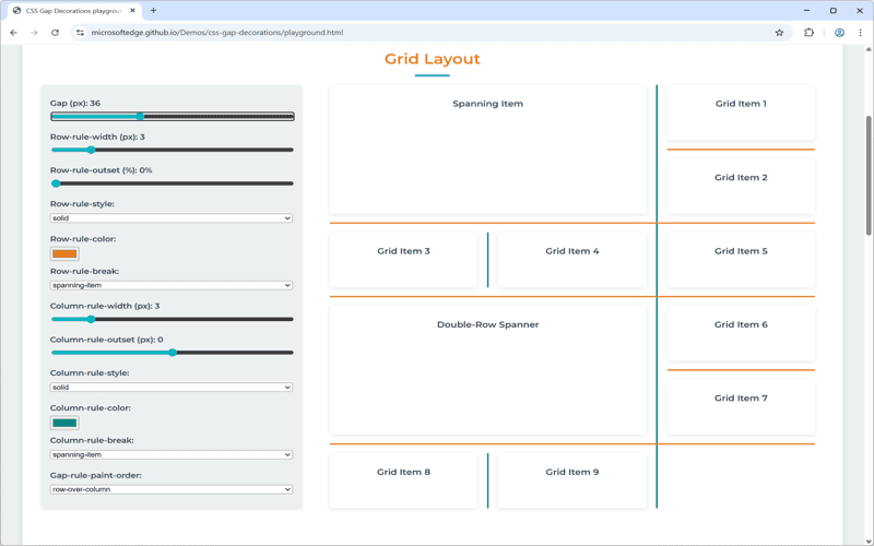 Abstract representation of CSS gap decorations symbolizing modern web design with geometric shapes and vibrant colors.