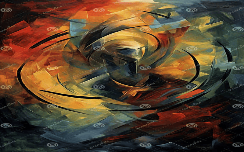 Abstract visualization of the CSS translateX function illustrating horizontal movement with shapes and colors.
