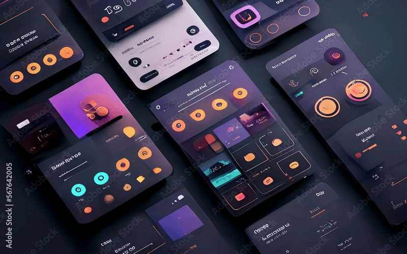 A modern web design aesthetic representing the theme of 'Design for Safety', featuring digital interface elements and icons symbolizing security and empowerment.