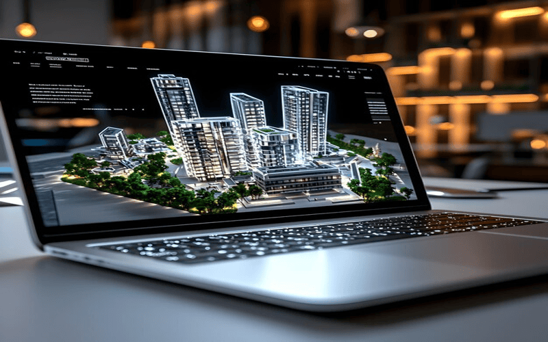 Abstract representation of the future of web design with fluid shapes and vibrant colors, symbolizing innovation and technology in a clean, modern aesthetic.