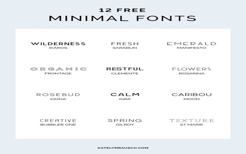 Abstract representation of minimal fonts and typography in a clean modern aesthetic, featuring soft colors and geometric shapes.